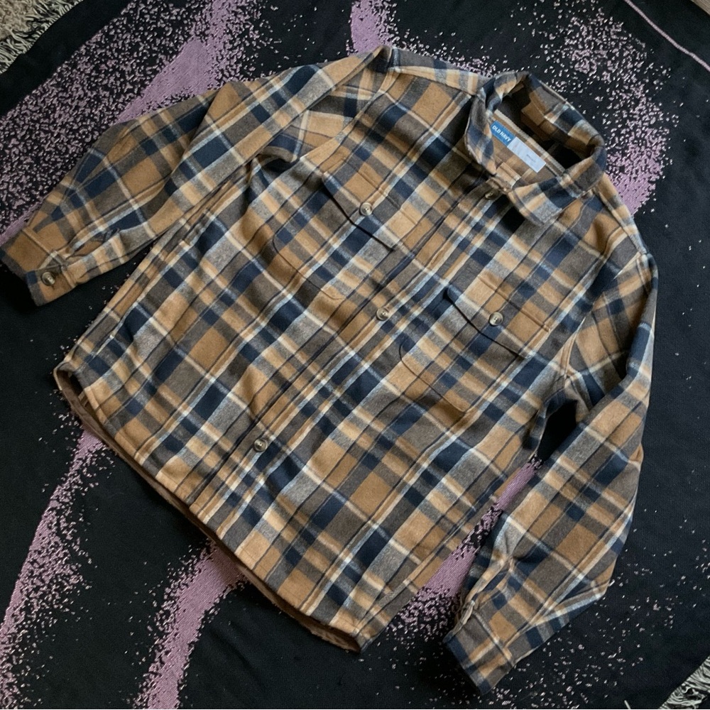 Plaid Button-Up Jacket